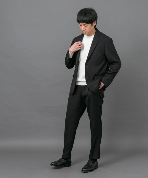 URBAN RESEARCH DOORS(アーバンリサーチドアーズ)の「LIFE STYLE TAILOR ブラッシュドツイルストレッチパンツ(スラックス・メンズ・BLACK/BRN KHAKI/GRAY・S/M/L/XL)」の10枚目の写真