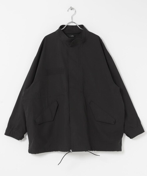 ITEMS URBANRESEARCH(アイテムズ アーバンリサーチ)の「『撥水/防花粉/イージーケア』ミリタリーモッズコート(モッズコート・レディース・BLK/KHK・Free)」の8枚目の写真