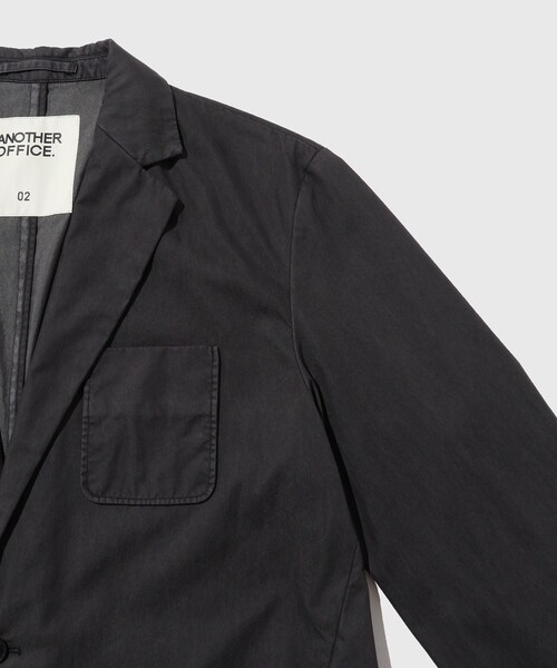 ADAM ET ROPE'(アダムエロペ)の「【ANOTHER OFFICE/アナザーオフィス】Santiago Garment Jacket(テーラードジャケット・メンズ・チャコール/ダークブラウン・2/3)」の7枚目の写真