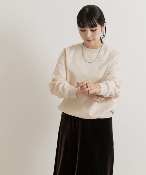 THE GOODLAND MARKET(ザグッドランドマーケット)の「『別注』MIDIUMISOLID×TGM Organic cotton pullover(Tシャツ/カットソー・レディース・IVORY/GREEN/CHARCOAL・FREE)」の12枚目の写真