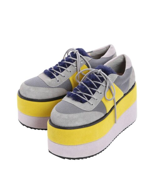 PAMEO POSE（パメオポーズ）の「CHIMERA SHOES（スニーカー・レディース・ブラック/イエロー/パープル・36/38/40/42）」の10枚目の写真