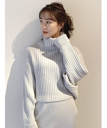 dazzlin | リブチェンジタートルニットトップス(ニット/セーター)
