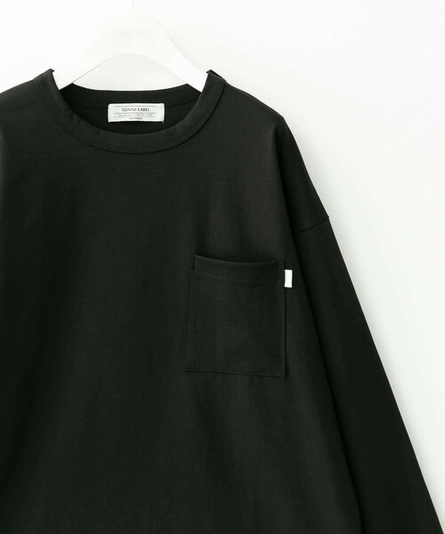 URBAN RESEARCH Sonny Label（アーバンリサーチサニーレーベル）の「ポンチポケット付ロングスリーブTシャツ（Tシャツ/カットソー・メンズ・ホワイト/グレージュ/チャコール/ブラック/ブルーグレー・M/L/XL）」の22枚目の写真
