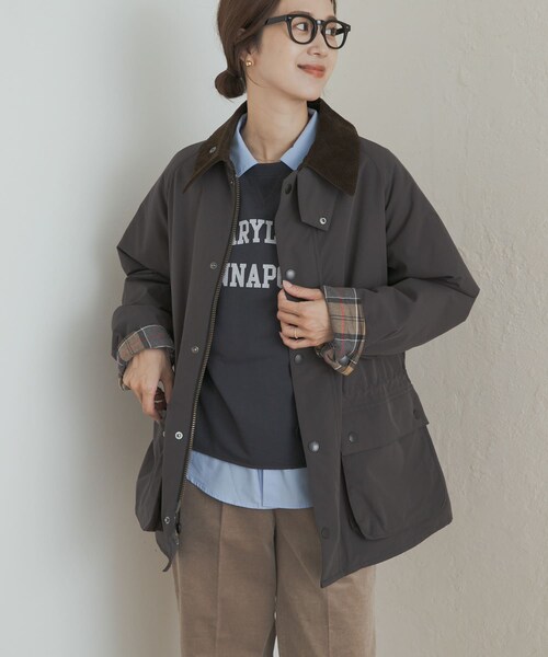 URBAN RESEARCH DOORS(アーバンリサーチドアーズ)の「『別注』Barbour OS BEDALE PADDED(テーラードジャケット・レディース・BLACK/GRAY・one)」の19枚目の写真