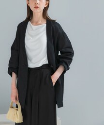 URBAN RESEARCH ROSSO WOMEN | メモリーコットンライトジャケット(ノーカラージャケット)