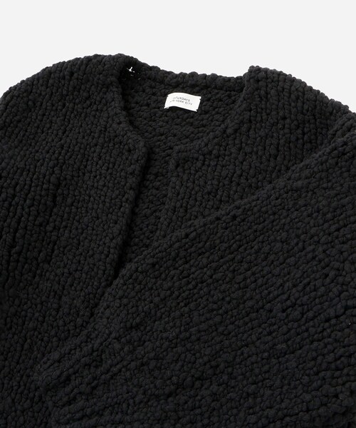 Saturdays NYC(サタデーズ ニューヨークシティ )の「Halle Hand Woven Cardigan | WOMEN(カーディガン/ボレロ・レディース・ブラック/オリーブ・M/S)」の11枚目の写真