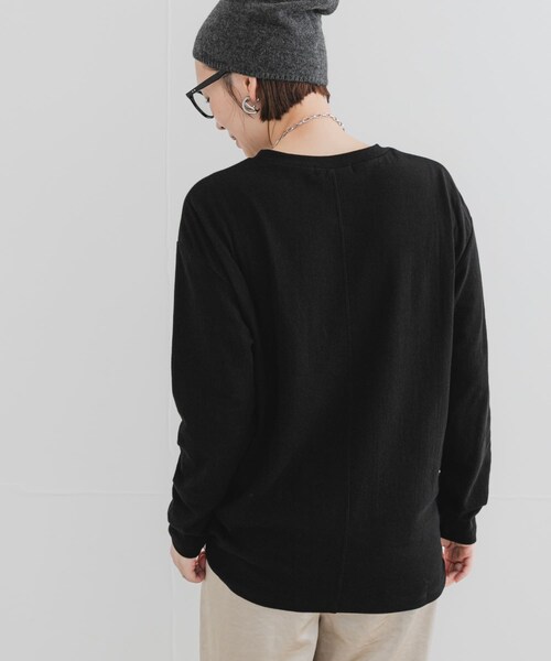 URBAN RESEARCH ROSSO（アーバンリサーチロッソ）の「F by ROSSO　ソフトウォームオーバーロンTEE（Tシャツ/カットソー・レディース・OFF WHITE/BLACK/G/MOCHA・Free）」の18枚目の写真