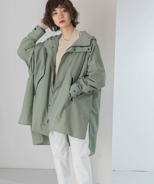 KBF（ケイビーエフ）の「BIGマウンテンパーカー（マウンテンパーカー・レディース・KHAKI/L.GREIGE/CAMEL・one）」の17枚目の写真