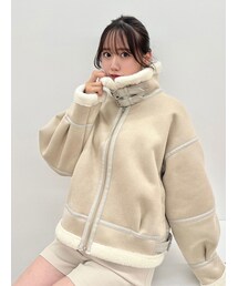 ボアコンパクトショートブルゾン