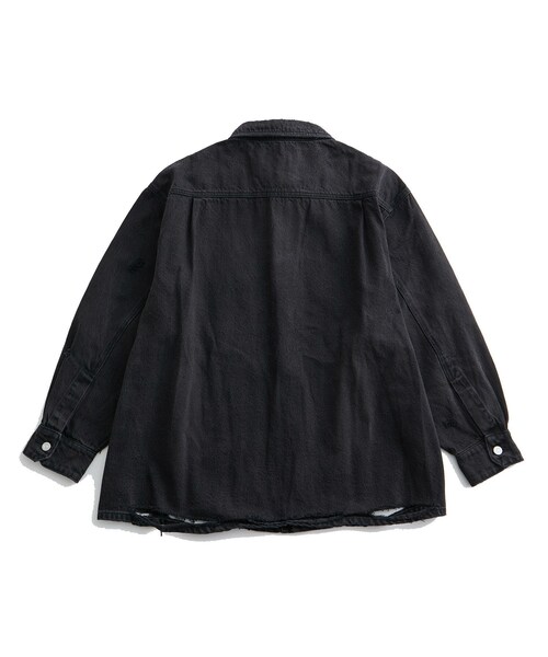 CODA/コーダ】DESTROYED AGING OVERSIZED DENIM SHIRT