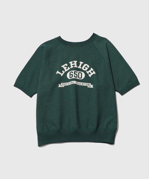 ADAM ET ROPE'(アダムエロペ)の「【Champion/チャンピオン】CRSS SHORT SLEEVE SWEATSHIRT(スウェット・メンズ・ホワイト/グリーン/ネイビー・L/M/XL)」の9枚目の写真