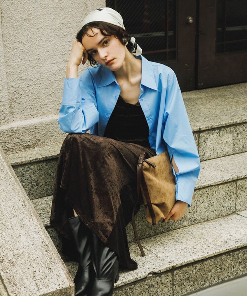 SENSE OF PLACE by URBAN RESEARCH(センスオブプレイスバイアーバンリサーチ)の「ワイドシャフトミドルブーツ(ブーツ・レディース・BLACK/BEIGE・S/M/L)」の16枚目の写真