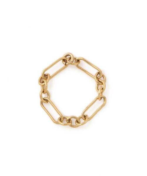 ADAM ET ROPE'(アダムエロペ)の「【EO(イオ)】Chain ring (small)(リング・レディース・ゴールド・F/11)」の7枚目の写真