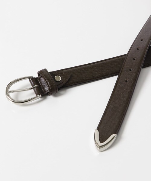 URBAN RESEARCH DOORS(アーバンリサーチドアーズ)の「LIFE STYLE TAILOR サフィアーノレザープンターレベルト(ベルト・メンズ・GRAY/BLACK/BROWN・FREE)」の11枚目の写真