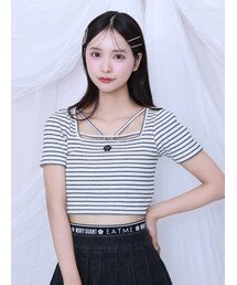 EATME | 【EATME×MARY QUANT】デコルテデザインリブTOP(Tシャツ/カットソー)