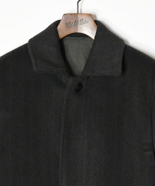ADAM ET ROPE'（アダムエロペ）の「【cantate】Pile Mac Coat（ステンカラーコート・メンズ・グリーン・48）」の4枚目の写真