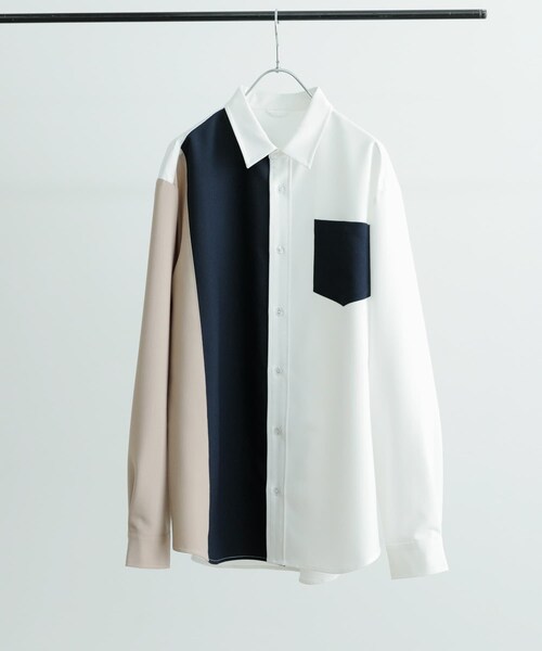ITEMS URBANRESEARCH（アイテムズ アーバンリサーチ）の「Vertical Switch 長袖シャツ（シャツ/ブラウス・メンズ・L.BLU/WHT/BLU・M/L）」の19枚目の写真
