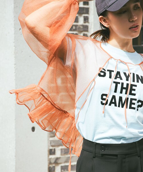 URBAN RESEARCH(アーバンリサーチ)の「ESTHE VOLUME ORGANZA BOW TOP(シャツ/ブラウス・レディース・CORK・XS)」の11枚目の写真