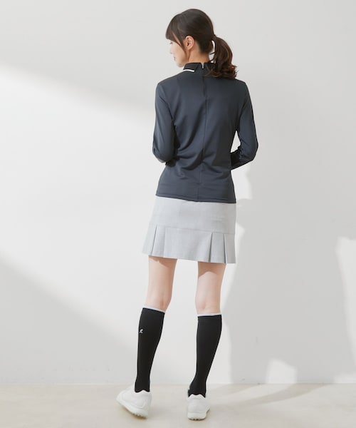 ROPE'（ロペ）の「【ECO】【UV】【防透】Rロープ柄衿付長袖プルオーバー　（Tシャツ/カットソー・レディース・ブラック/ホワイト/ネイビー・L/M/S）」の21枚目の写真