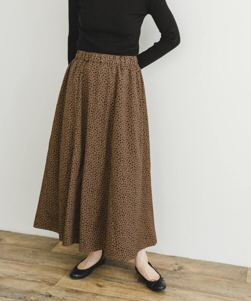 ITEMS URBANRESEARCH（アイテムズ アーバンリサーチ）の「ガラロングスカート（スカート・レディース・BLK/BRN・FREE）」の13枚目の写真