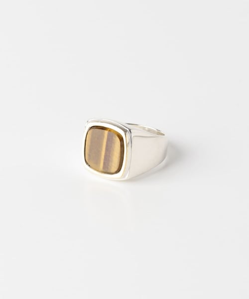 URBAN RESEARCH（アーバンリサーチ）の「GIGI　ARTEMIS SQUARE STONE RING（リング・メンズ・SV・17/19）」の2枚目の写真