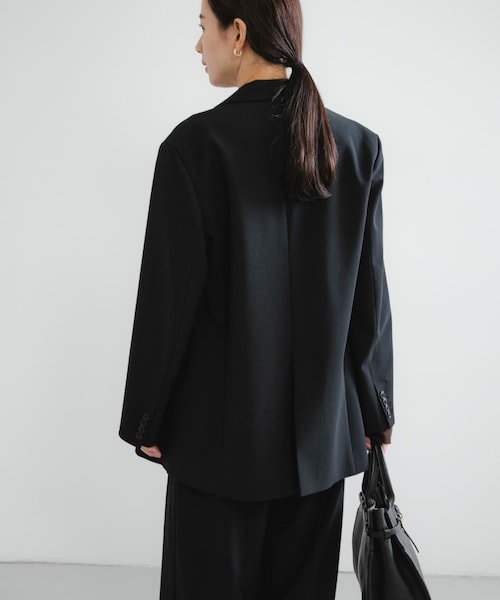 URBAN RESEARCH（アーバンリサーチ）の「ウールブレンドテーラードジャケット（テーラードジャケット・レディース・GRY STRIPE/BLACK・36/38）」の10枚目の写真