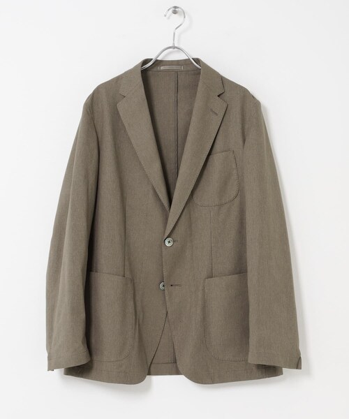 URBAN RESEARCH DOORS（アーバンリサーチドアーズ）の「LIFE STYLE TAILOR　ライトメッシュイージージャケット（テーラードジャケット・メンズ・BEIGE/NAVY・S/M/L/XL）」の11枚目の写真