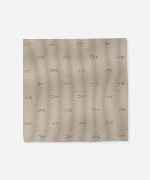 Saturdays NYC(サタデーズ ニューヨークシティ )の「Vintage Serif Check Scarf(バンダナ/スカーフ・レディース・グレー/キナリ/ベージュ・F)」の5枚目の写真