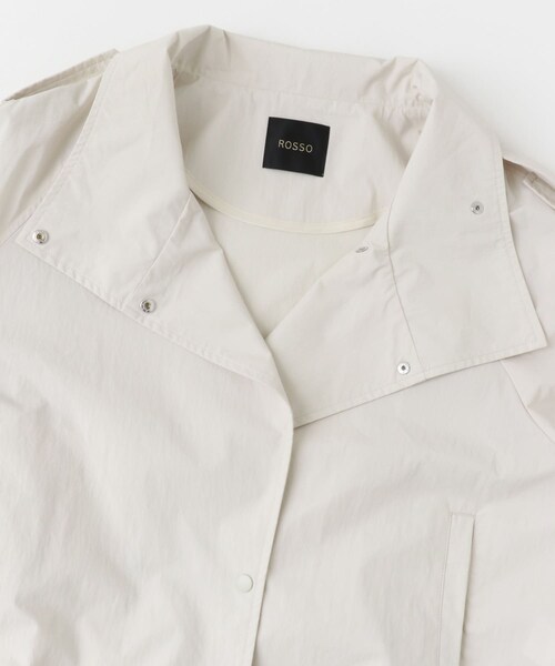 URBAN RESEARCH ROSSO（アーバンリサーチロッソ）の「『撥水』スタンドカラーショートブルゾン（ブルゾン・レディース・darknavy/ivory・FREE）」の18枚目の写真