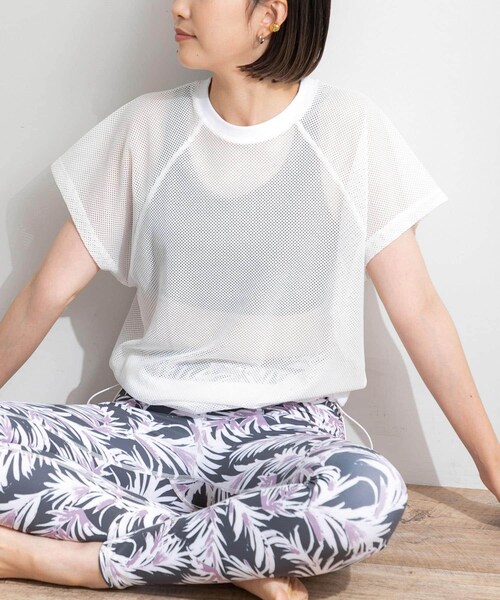 URBAN RESEARCH Sonny Label（アーバンリサーチサニーレーベル）の「SLAB Mesh Raglan Pullover（その他トップス・レディース・オフ/ブラック・FREE）」の4枚目の写真