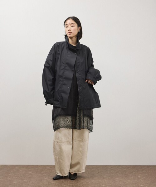 ADAM ET ROPE'（アダムエロペ）の「【サステナブル】レースワンピーススカート（スカート・レディース・ブラック/ホワイト・F）」の5枚目の写真