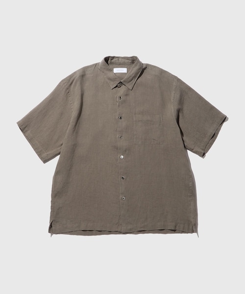 ADAM ET ROPE'(アダムエロペ)の「フレンチリネンレギュラーカラーショートスリーブシャツ(シャツ/ブラウス・メンズ・ブラック/グレー/ホワイト/ブルー系・L/M)」の12枚目の写真