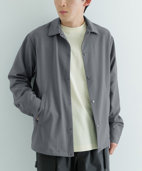ITEMS URBANRESEARCH(アイテムズ アーバンリサーチ)の「『セットアップ対応』ウォッシャブル×クールタッチ TRコーチジャケット(ブルゾン・メンズ・CHK/BEG/GRY/BLK・M/L)」の16枚目の写真