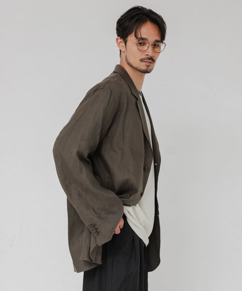 URBAN RESEARCH(アーバンリサーチ)の「『別注』CHEMISE D'ADAM×URBAN RESEARCH SHIRTS JACKET SINGLE(テーラードジャケット・メンズ・BLACK/BLUE/BROWN・38/40/42)」の14枚目の写真