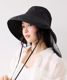 VIS | 【WEB限定】ネック＆フェイスカバーつきUVハット/遮熱・UVカット・撥水(ハット)