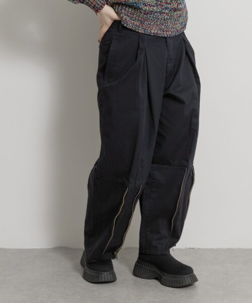 THE GOODLAND MARKET（ザグッドランドマーケット）の「77circa　make zip hem khaki trousers（その他パンツ・レディース・khaki1/khaki2/khaki3/navy1/navy2/navy3・30）」の8枚目の写真