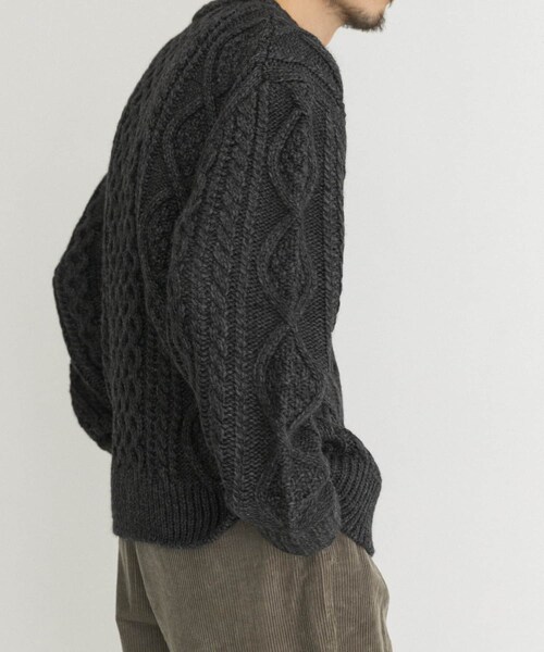 EKAL（エカル）の「アランニットプルオーバー（ニット/セーター・メンズ・チャコール/ブラウン/ネイビー・M/L）」の19枚目の写真