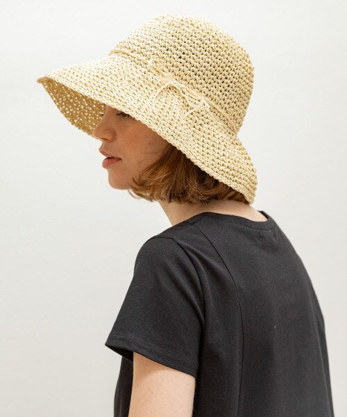 URBAN RESEARCH Sonny Label（アーバンリサーチサニーレーベル）の「折り畳みペーパーハット（ハット・レディース・キャメル/ベージュ・one）」の6枚目の写真