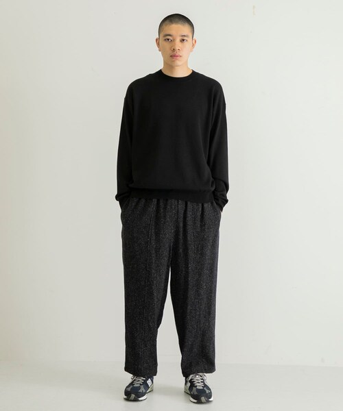 URBAN RESEARCH（アーバンリサーチ）の「coupronde　イタリアンウールシルクカシミアニット（ニット/セーター・メンズ・BROWN/O RED/ECRU/BLACK・46/48）」の10枚目の写真