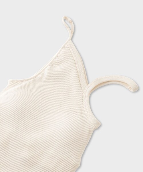 ROPE'（ロペ）の「【HAKUJI（ハクジ）】TWIST COTTON BRA TANK CAMI｜ブラタンクキャミソール（キャミソール・レディース・オフホワイト・F）」の9枚目の写真