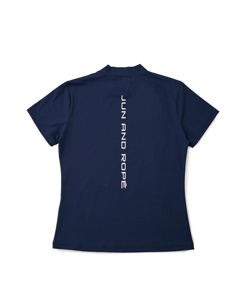 ROPE'(ロペ)の「【ESSENTIAL】半袖モックネックシャツ/UV・吸水速乾(Tシャツ/カットソー・レディース・ブラック/ホワイト/ネイビー/ラベンダー・L/M/XL)」の15枚目の写真