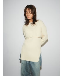 【Htage】ビスチェコンビルーズニット