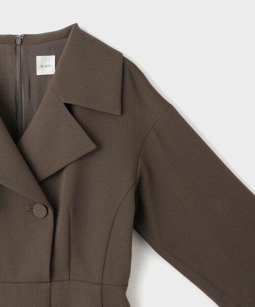 ROPE'(ロペ)の「【一部店舗限定】【REALM(レルム)】COLLARED DRESS|ドレス(ワンピース・レディース・カーキ/ネイビー・36/38)」の16枚目の写真
