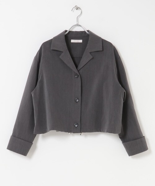 URBAN RESEARCH ROSSO（アーバンリサーチロッソ）の「F by ROSSO　オープンカラーシャツジャケット（テーラードジャケット・レディース・MOCHA/GRAY・FREE）」の15枚目の写真