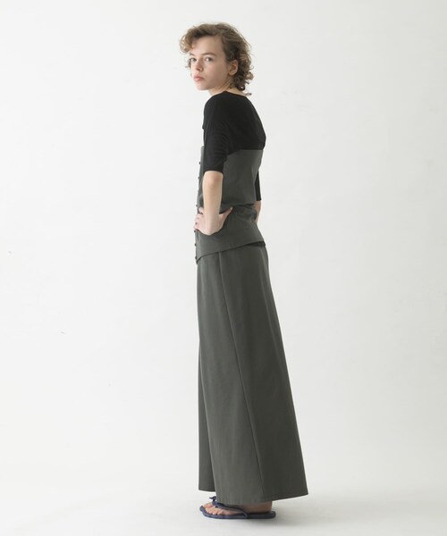 LAATO（ラート）の「flare long  skirt  set（スカート・レディース・シャドウ/チョコレート/ナッツ・Free）」の6枚目の写真