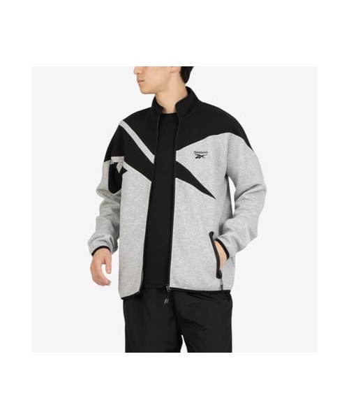 Reebok(リーボック)の「ビッグベクター ジャケット / CONTRAST PANEL FUNNELNECK JACKET (アウトドア/スポーツ・メンズ・100239675/100239679/100239681・S/M/L/XL/LL)」の2枚目の写真