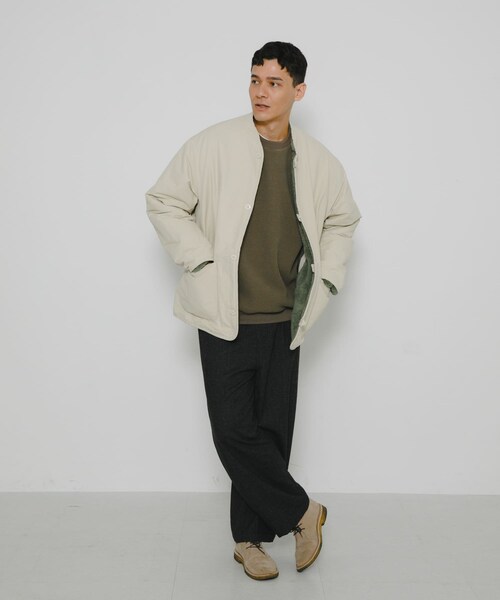 URBAN RESEARCH Sonny Label（アーバンリサーチサニーレーベル）の「『別注』ARMY TWILL×Sonny Label　Reversible Jacket（テーラードジャケット・メンズ・IVORY/KHAKI/BLACK/NAVY・S/M/L）」の12枚目の写真