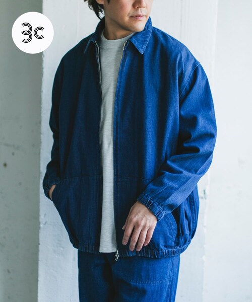 URBAN RESEARCH DOORS(アーバンリサーチドアーズ)の「Denim Zip Blouson(デニムジャケット・メンズ・INDIGO/ONE WASH・M/L/XL)」の3枚目の写真