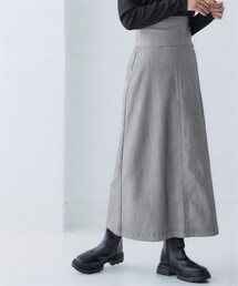 nissen | お腹すっぽりあったかストレッチフレアスカート(裏微起毛)(スカート)