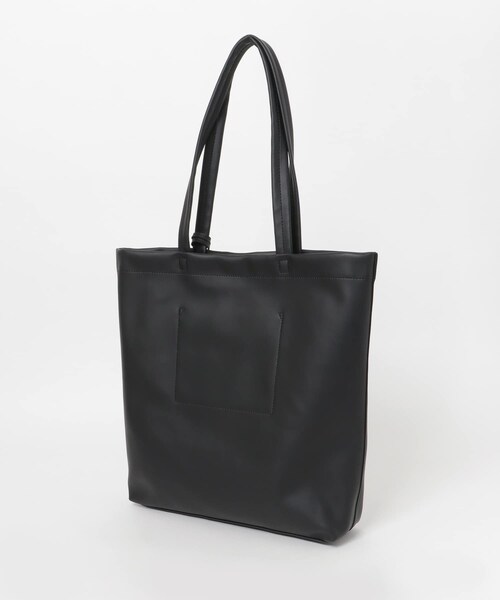 ITEMS URBANRESEARCH(アイテムズ アーバンリサーチ)の「フェイクレザー トートバッグ(トートバッグ・メンズ・GRN/BLK/BRN・-)」の6枚目の写真